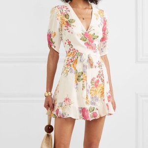NEW Reformation Monica Floral Print Wrap Dress